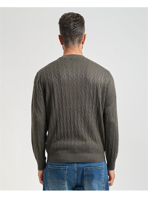 Armani Exchange men's sweater with wave pattern ARMANI EXCHANGE | XM000878-AF11982U8144